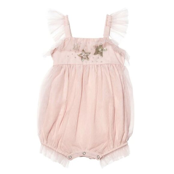 Tutu Du Monde Pink Bebe Tulle Romper Bubble Onsie Party Portrait Wedding NWT - Picture 7 of 9
